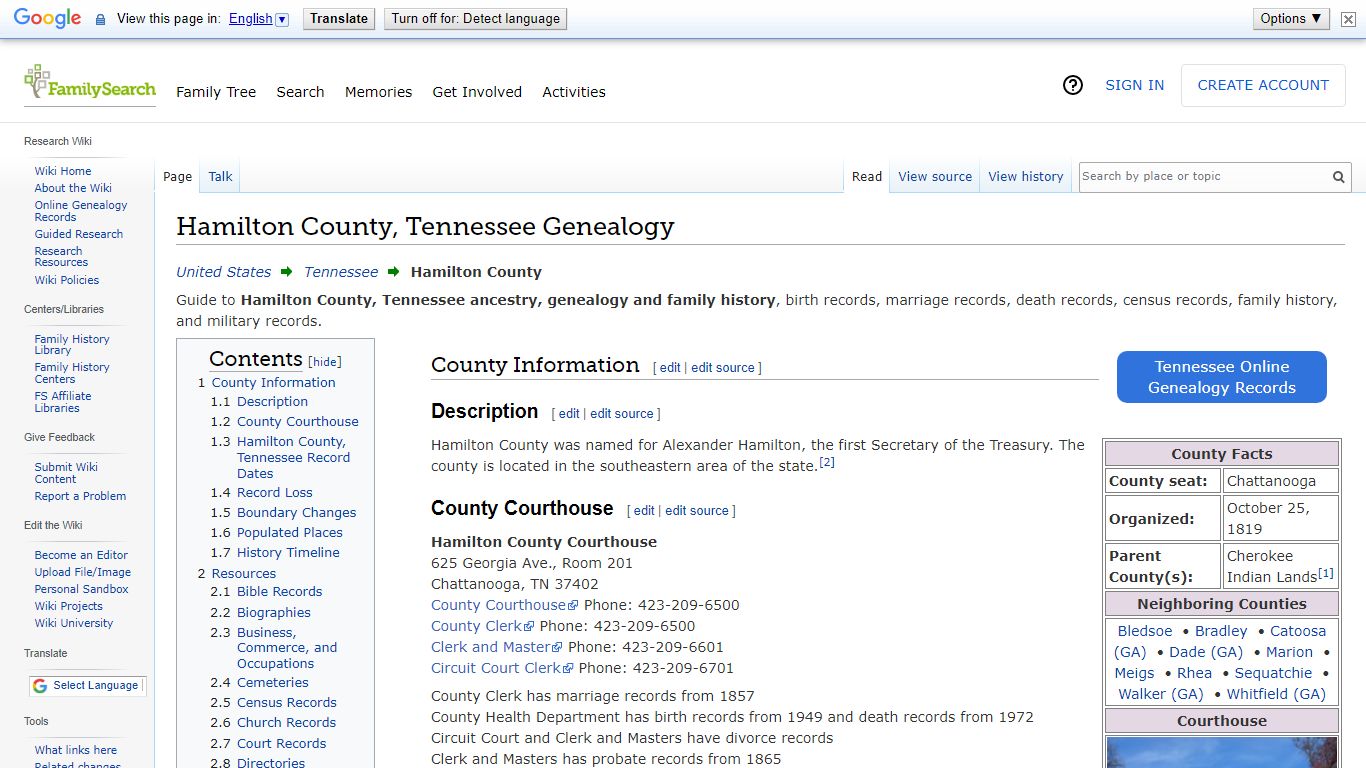 Hamilton County, Tennessee Genealogy • FamilySearch