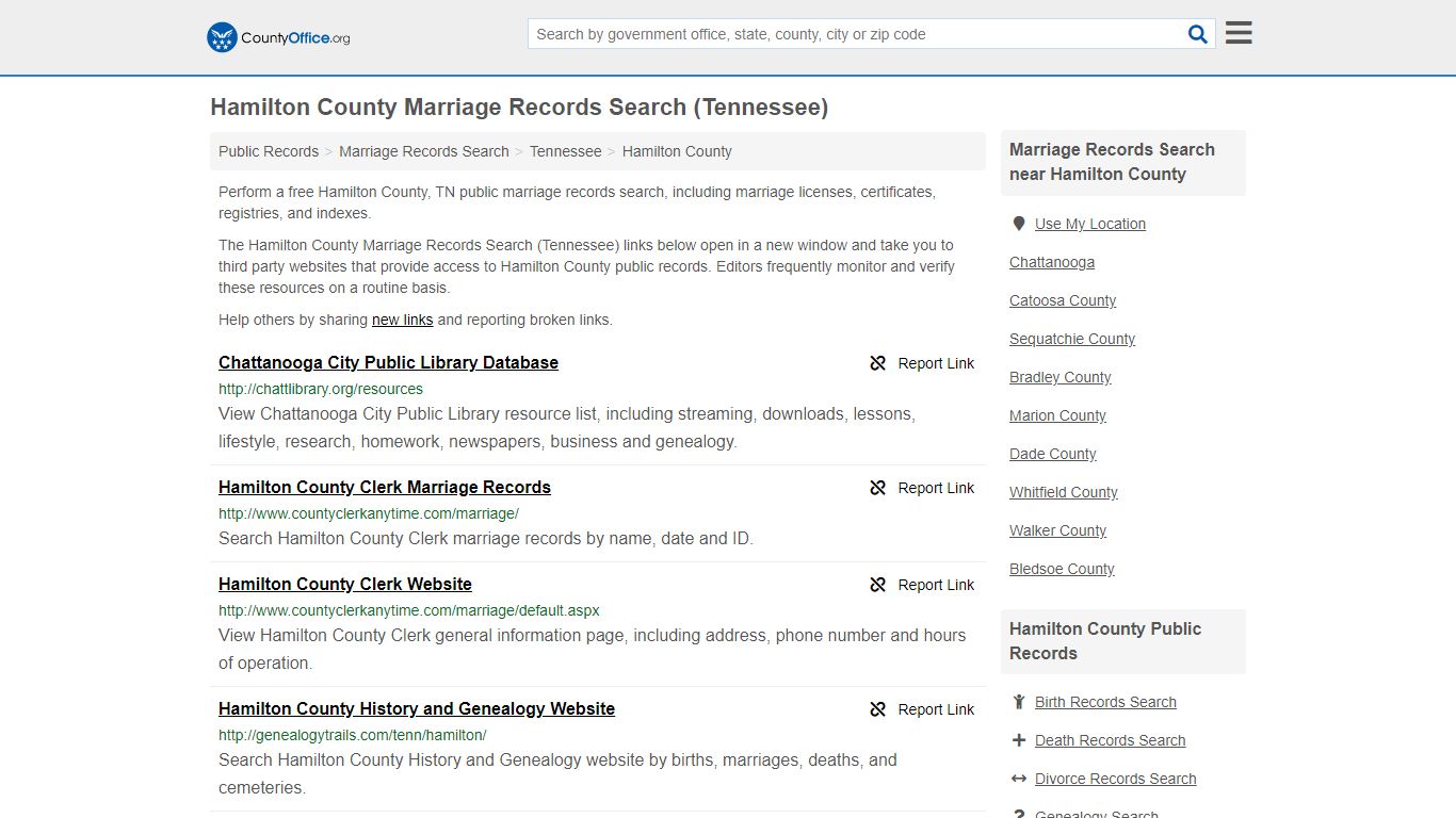 Marriage Records Search - Hamilton County, TN (Marriage ...