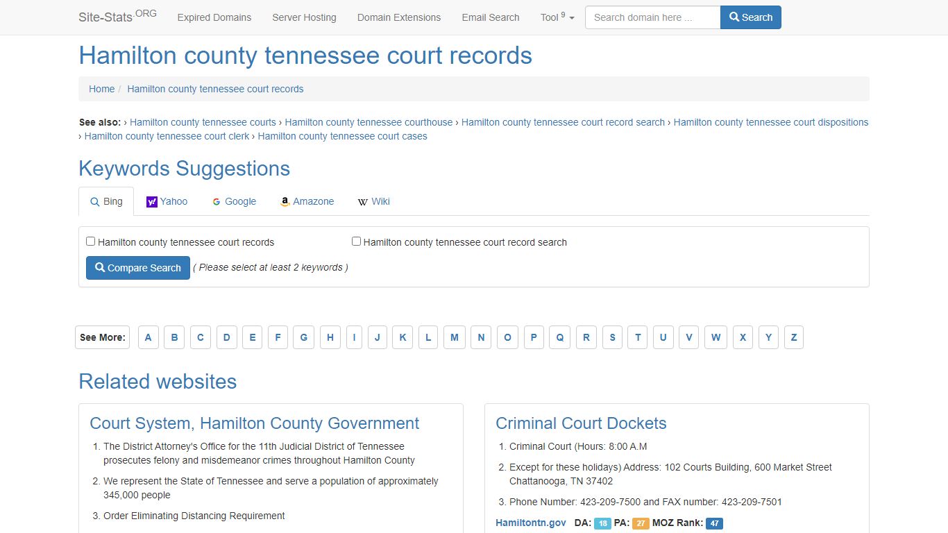 Hamilton county tennessee court records